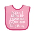 thumbnail image 1 of Inktastic Future Mail Carrier Like Mommy Boys or Girls Baby Bib, 1 of 4