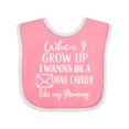 thumbnail image 1 of Inktastic Future Mail Carrier Like Mommy Boys or Girls Baby Bib, 1 of 4