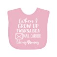 thumbnail image 1 of Inktastic Future Mail Carrier Like Mommy Boys or Girls Baby Bib, 1 of 4