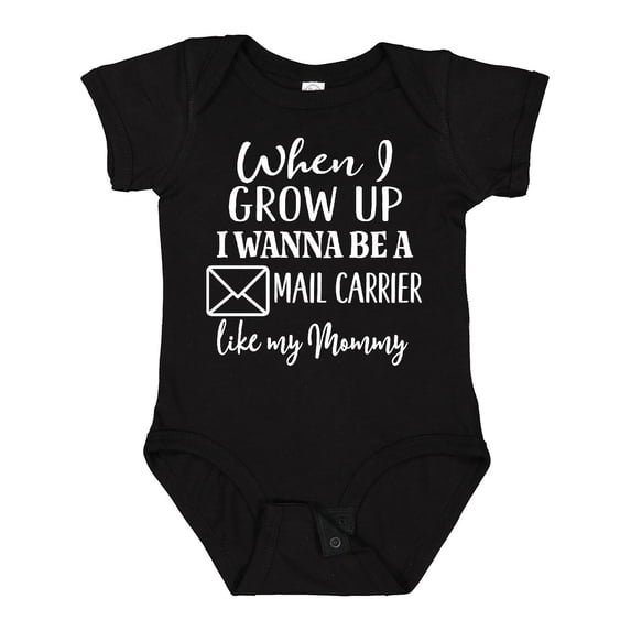 Inktastic Future Mail Carrier Like Mommy Boys or Girls Baby Bodysuit