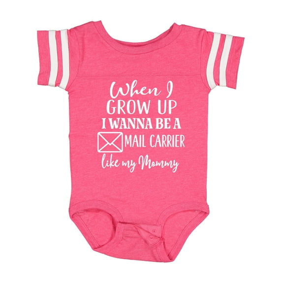 Inktastic Future Mail Carrier Like Mommy Boys or Girls Baby Bodysuit