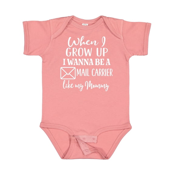 Inktastic Future Mail Carrier Like Mommy Boys or Girls Baby Bodysuit