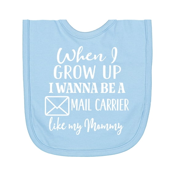 Inktastic Future Mail Carrier Like Mommy Newborn Bib