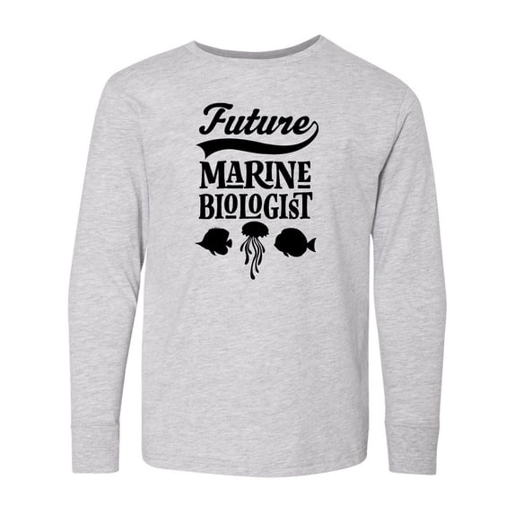 Inktastic Future Marine Biologist Childs Long Sleeve Youth T-Shirt