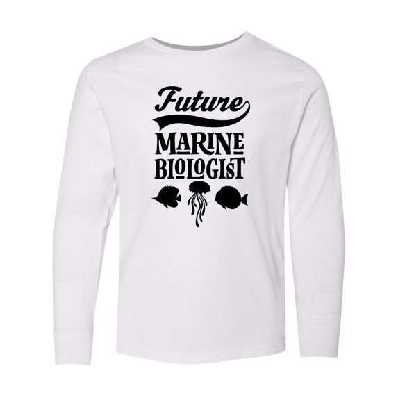 Inktastic Future Marine Biologist Childs Long Sleeve Youth T-Shirt