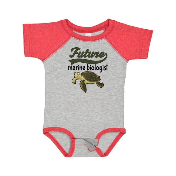 Inktastic Future Marine Biologist Turtle Boys or Girls Baby Bodysuit