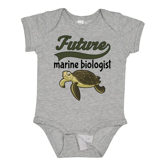 Inktastic Future Marine Biologist Turtle Boys or Girls Baby Bodysuit