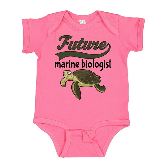 Inktastic Future Marine Biologist Turtle Boys or Girls Baby Bodysuit