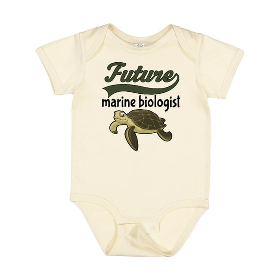 Inktastic Future Marine Biologist Turtle Boys or Girls Baby Bodysuit