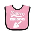 thumbnail image 1 of Inktastic Future Mason Brick Block Occupation Boys or Girls Baby Bib, 1 of 4