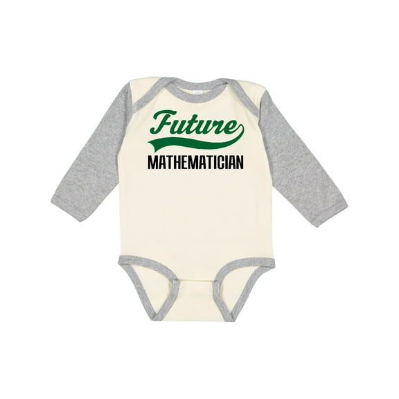 Inktastic Future Mathematician Boys or Girls Long Sleeve Baby Bodysuit