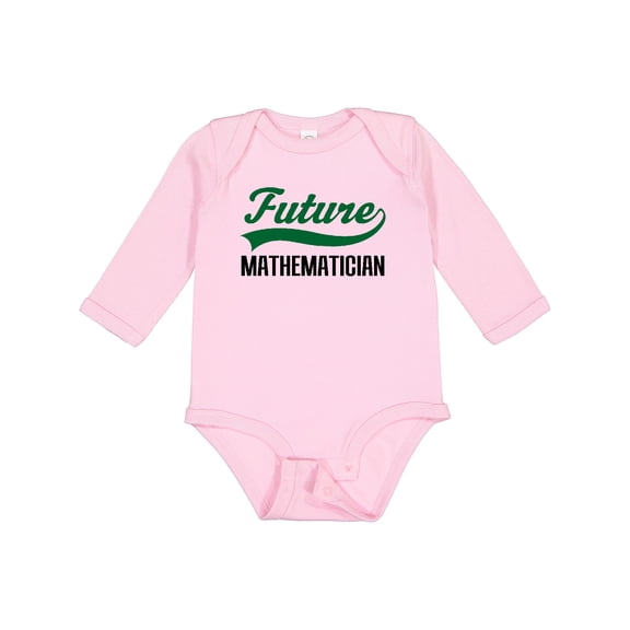 Inktastic Future Mathematician Boys or Girls Long Sleeve Baby Bodysuit