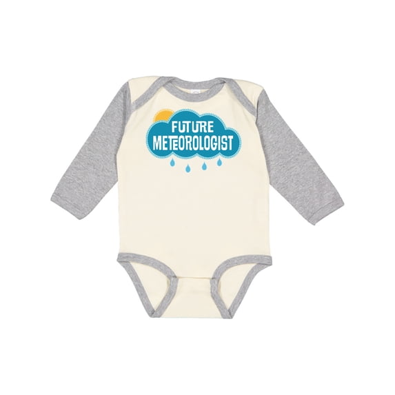 Inktastic Future Meteorologist Boys or Girls Long Sleeve Baby Bodysuit