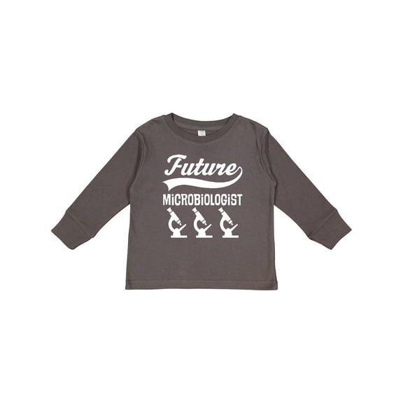 Inktastic Future Microbiologist Researcher Boys or Girls Long Sleeve Toddler T-Shirt