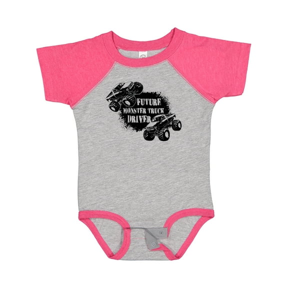 Inktastic Future Monster Truck Driver Boys or Girls Baby Bodysuit