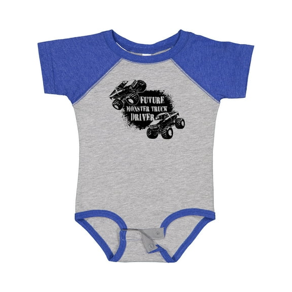 Inktastic Future Monster Truck Driver Boys or Girls Baby Bodysuit