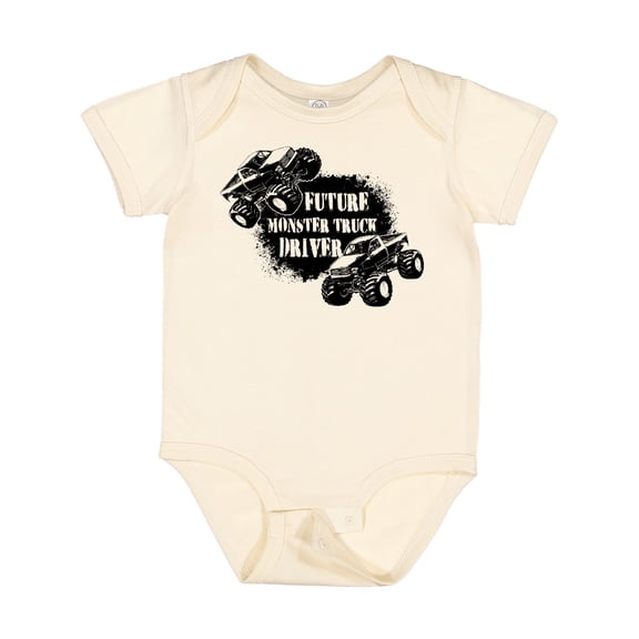 Inktastic Future Monster Truck Driver Boys or Girls Baby Bodysuit