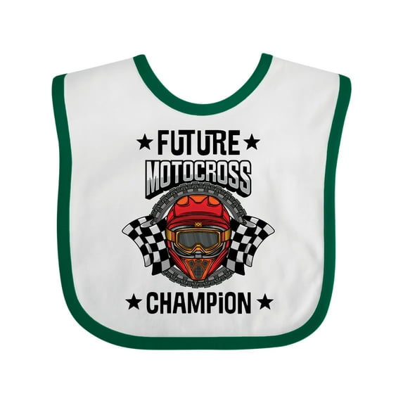 Inktastic Future Motocross Champion BMX Boys Baby Bib