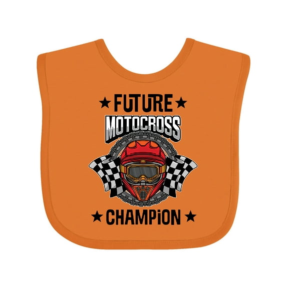 Inktastic Future Motocross Champion BMX Boys Baby Bib