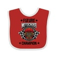 thumbnail image 1 of Inktastic Future Motocross Champion BMX Boys Baby Bib, 1 of 4