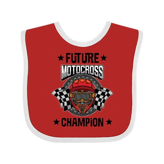 Inktastic Future Motocross Champion BMX Boys Baby Bib
