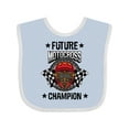 thumbnail image 1 of Inktastic Future Motocross Champion BMX Boys Baby Bib, 1 of 4