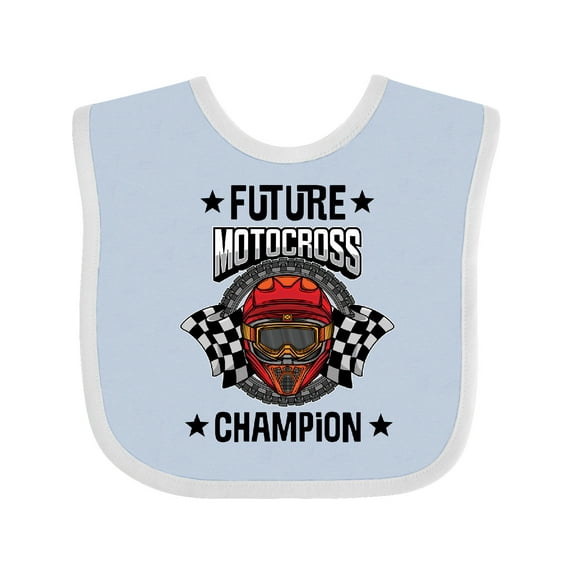 Inktastic Future Motocross Champion BMX Boys Baby Bib