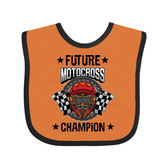 Inktastic Future Motocross Champion BMX Boys Baby Bib