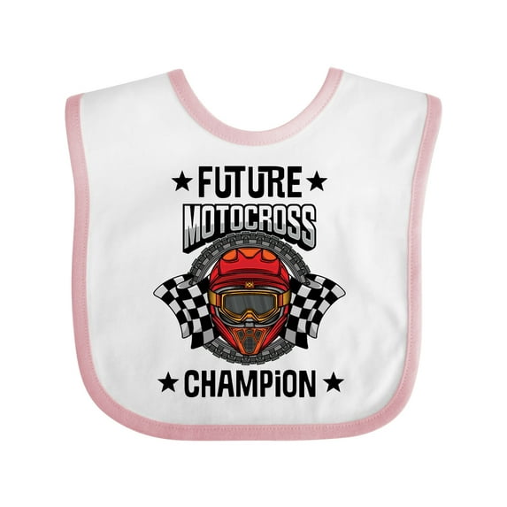 Inktastic Future Motocross Champion BMX Boys Baby Bib