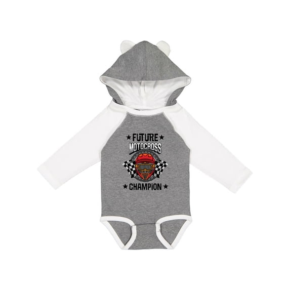 Inktastic Future Motocross Champion BMX Boys Long Sleeve Baby Bodysuit