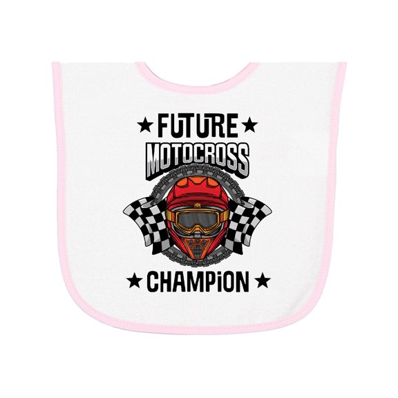 Inktastic Future Motocross Champion Bmx Baby Terry Cloth Bib