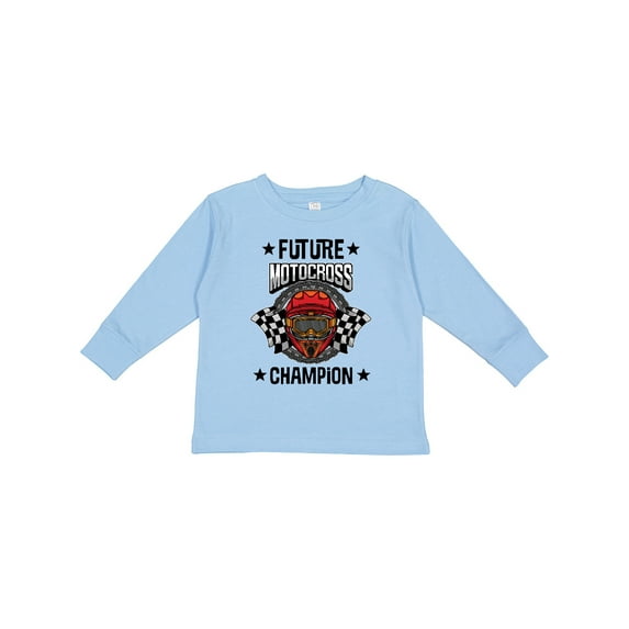 Inktastic Future Motocross Champion Bmx Boys Long Sleeve Toddler T-Shirt