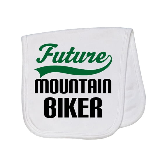 Inktastic Future Mountain Biker Baby Burp Cloth