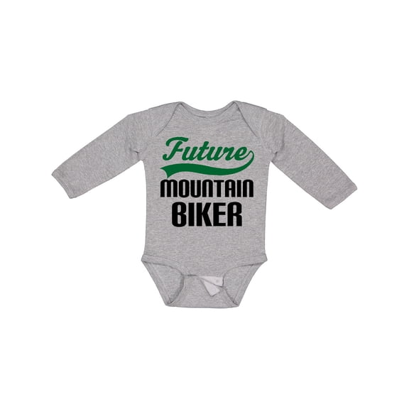 Inktastic Future Mountain Biker Boys Long Sleeve Baby Bodysuit