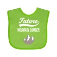 thumbnail image 1 of Inktastic Future Mountain Climber Hiking Boys or Girls Baby Bib, 1 of 4