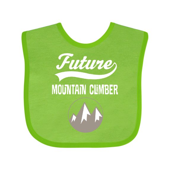 Inktastic Future Mountain Climber Hiking Boys or Girls Baby Bib