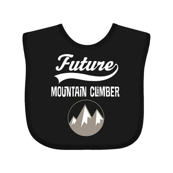 Inktastic Future Mountain Climber Hiking Boys or Girls Baby Bib