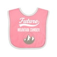 thumbnail image 1 of Inktastic Future Mountain Climber Hiking Boys or Girls Baby Bib, 1 of 4