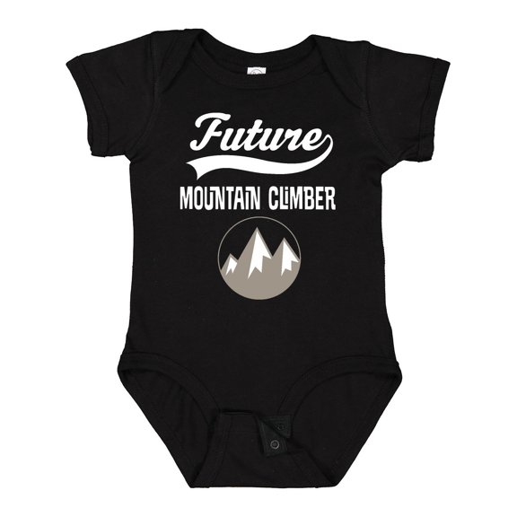 Inktastic Future Mountain Climber Hiking Boys or Girls Baby Bodysuit