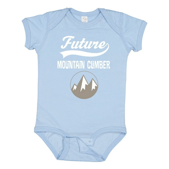 Inktastic Future Mountain Climber Hiking Boys or Girls Baby Bodysuit