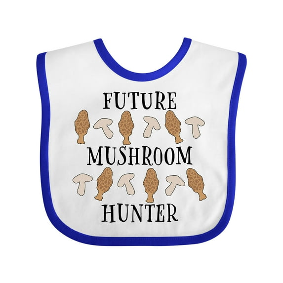 Inktastic Future Mushroom Hunter Mushrooms and Morels Boys or Girls Baby Bib