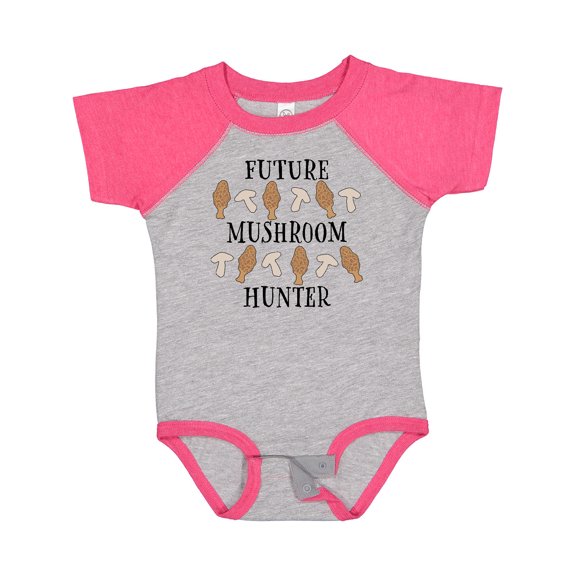 Inktastic Future Mushroom Hunter Mushrooms and Morels Boys or Girls Baby Bodysuit