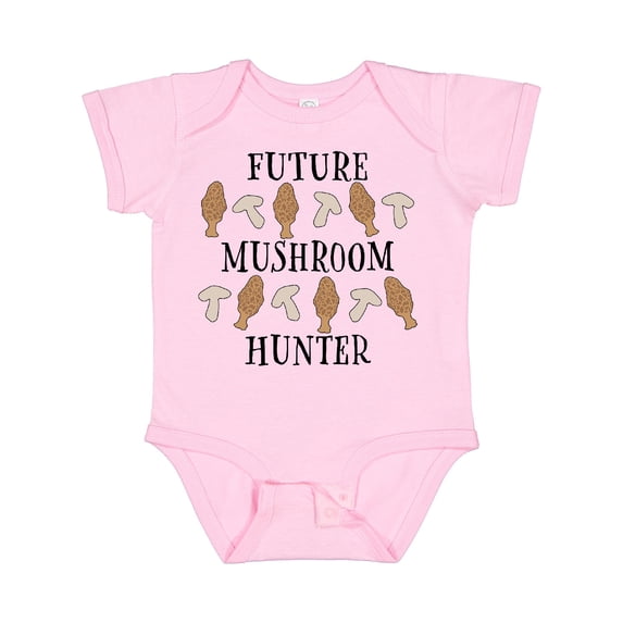 Inktastic Future Mushroom Hunter Mushrooms and Morels Boys or Girls Baby Bodysuit