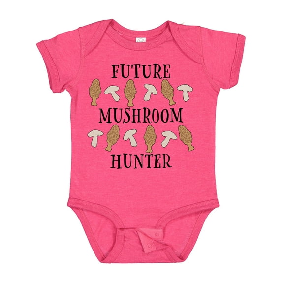 Inktastic Future Mushroom Hunter Mushrooms and Morels Boys or Girls Baby Bodysuit