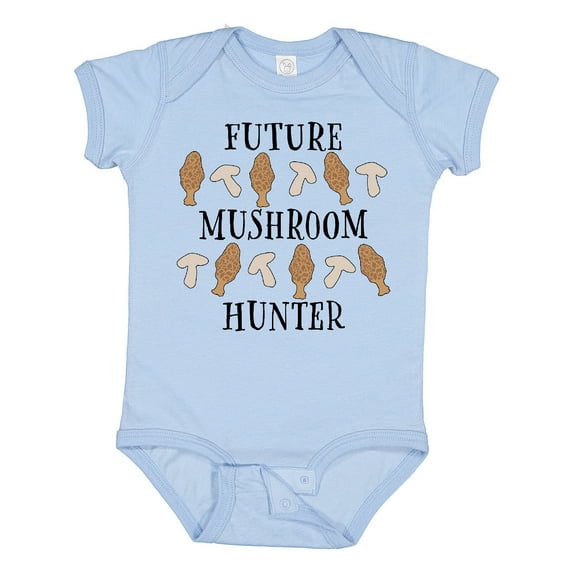 Inktastic Future Mushroom Hunter Mushrooms and Morels Boys or Girls Baby Bodysuit