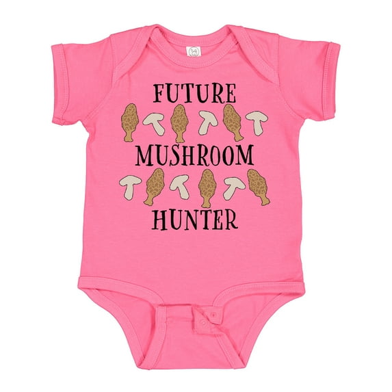 Inktastic Future Mushroom Hunter Mushrooms and Morels Boys or Girls Baby Bodysuit