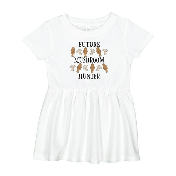 Inktastic Future Mushroom Hunter Mushrooms and Morels Girls Baby Dress
