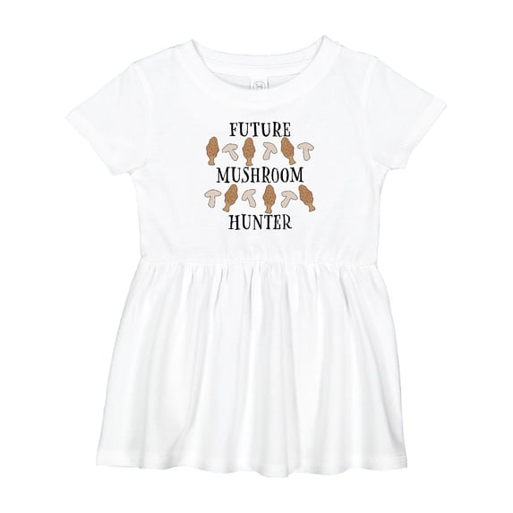 Inktastic Future Mushroom Hunter Mushrooms and Morels Girls Baby Dress