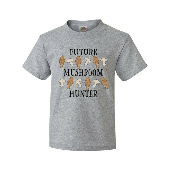 Inktastic Future Mushroom Hunter- Mushrooms and Morels Youth T-Shirt