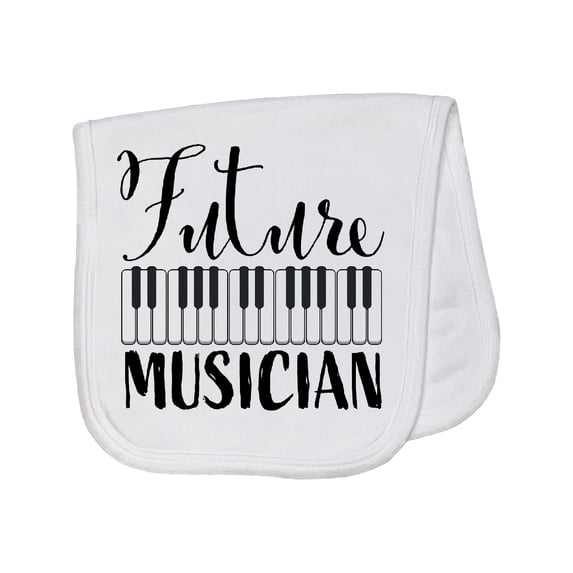 Inktastic Future Musician Piano Music Baby Burp Cloth